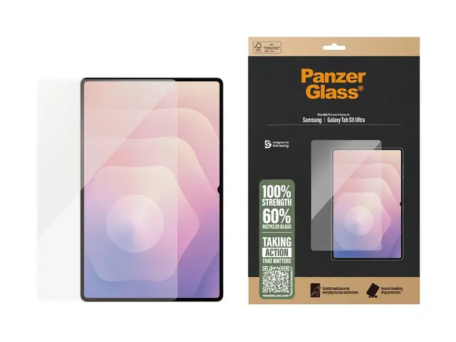 PanzerGlass - Skjermbeskyttelse for nettbrett ultrabred passform g...