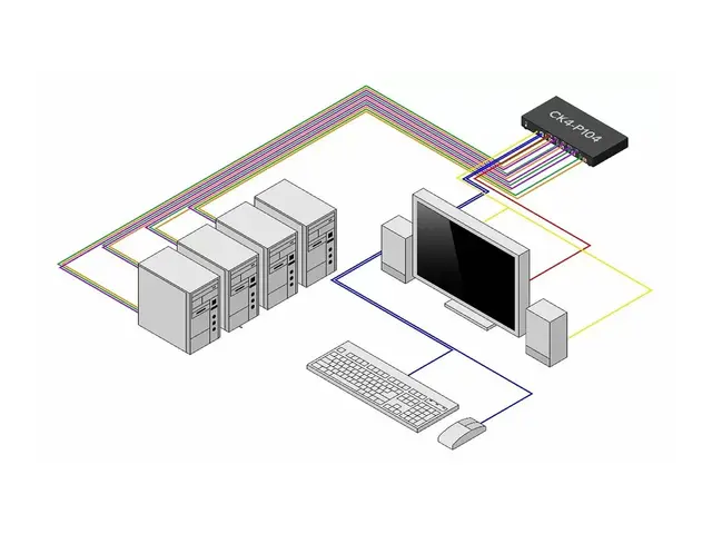 Startech - KVM / lyd USB-svitsj 4 x KVM/lyd/USB 1 lokalbruker stas...