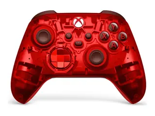 Microsoft Xbox Wireless Controller Pulse Cipher Special Edition - h&#229;ndkonsoll - tr&#229;dl&#248;s - Bluetooth - gjennomsiktig r&#248;d - for Microsoft Xbox Series S, Microsoft Xbox Series X, PC, Android, iOS, Microsoft Xbox One
