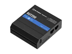Teltonika RUT200 - Trådløs ruter - WWAN 2,4 GHz 4G, 2G, 3G - DIN-skinnemonterbar, overflatemonterbar, veggmonterbar