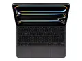 Apple Magic Keyboard - Tastatur og folioveske med styrepute - bakbelysning - Apple Smart connector - Svensk - svart - for 11-inch iPad Pro (M4)