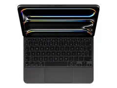 Apple Magic Keyboard - Tastatur og folioveske med styrepute - bakbelysning - Apple Smart connector - Svensk - svart - for 11-inch iPad Pro (M4)