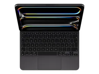Apple Magic Keyboard - Tastatur og folioveske med styrepute - bakbelysning - Apple Smart connector - Svensk - svart - for 11-inch iPad Pro (M4)