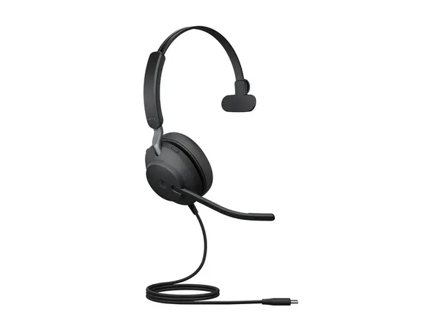 Jabra Evolve2 40 SE MS Mono - Hodesett on-ear kablet USB-C lydisol...