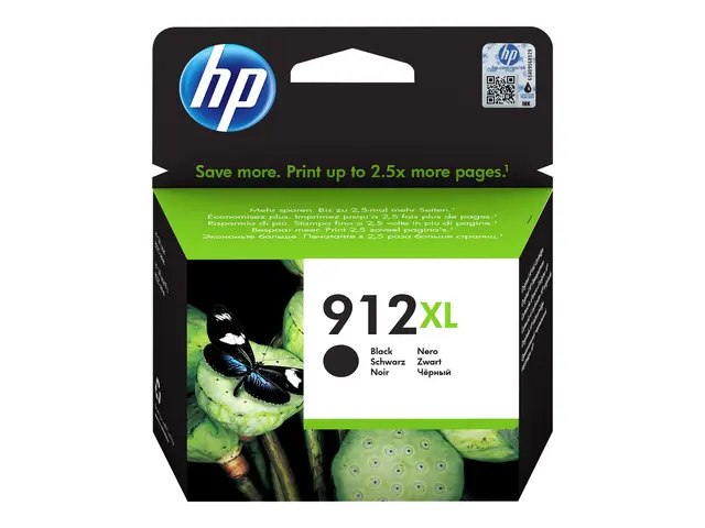 HP 912XL - Høy ytelse - svart - original - blekkpatron - for Offic...