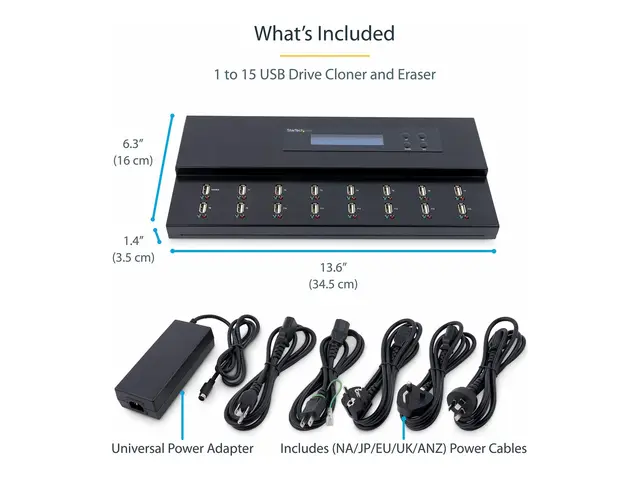 StarTech.com Standalone USB Duplicator - USB Duplicator and Eraser...