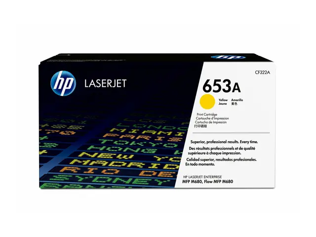 HP 653A - Gul original LaserJet tonerpatron (CF322A) for Color Ent...