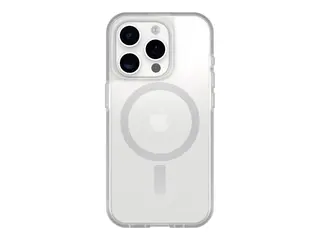 OtterBox React Series - Baksidedeksel for mobiltelefon MagSafe-samsvar - blank - med Premium Glass Screen-beskytter - for Apple iPhone 16 Pro