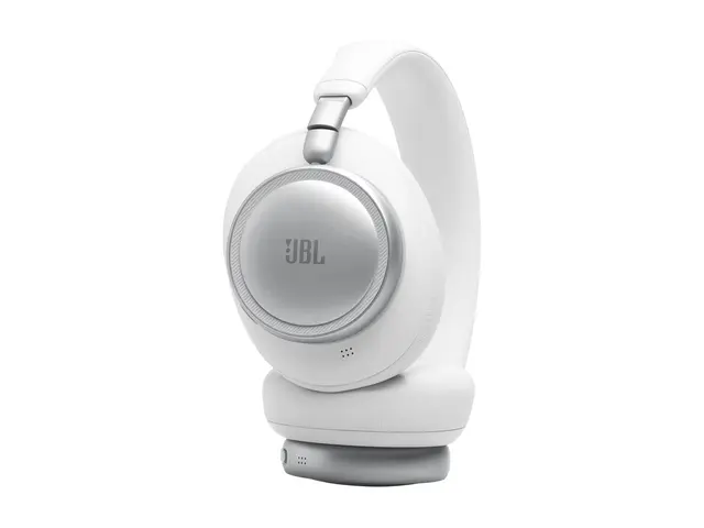 JBL LIVE 780NC - Hodetelefoner med mikrofon full størrelse - Bluetooth - trådløs, kablet - aktiv støydemping - 3,5 mm jakk - hvit 