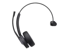 Yealink BH70 Mono - Hodesett - on-ear Bluetooth - tr&#229;dl&#248;s - USB-C via Bluetooth-adapter - svart - Certified for Microsoft Teams