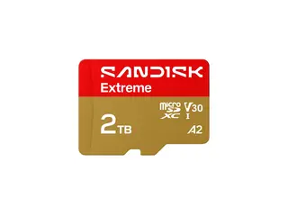 SanDisk Extreme - Flashminnekort (microSDHC til SD-adapter inkludert) 2 TB - A2 / Video Class V30 / UHS-I U3 - microSDXC UHS-I
