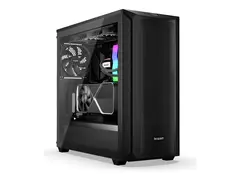 be quiet! - Midi-t&#229;rn - utvidet ATX (E-ATX) sidepanel med vindu (herdet glass) - ingen str&#248;mforsyning (ATX / PS/2) - svart - USB/lyd
