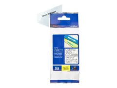 Brother TZe-M65 - Matt - adhesiv - hvittrykk på klar matt Rull (3,6 cm x 8 m) 1 kassett(er) laminert teip - for P/N: US#PT-P910BT