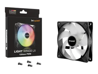 be quiet! Light Wings LX - Kabinettvifte PWM - 120 mm - svart