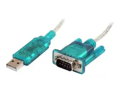 StarTech.com 3ft USB to RS232 DB9 Serial Adapter Cable M/M - Seriell adapter - USB 2.0 - RS-232