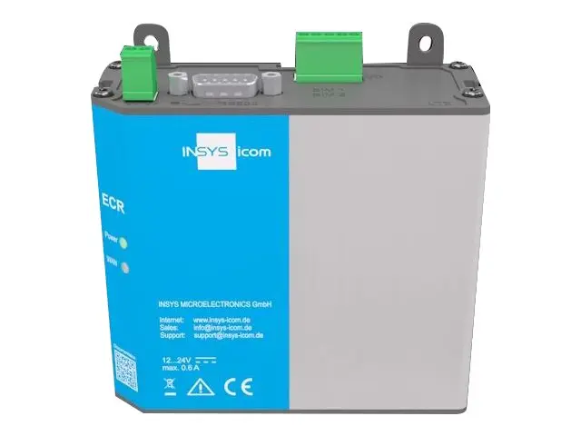 INSYS icom ECR EW300 - Trådløs ruter WWAN 2-port svitsj Modbus 2,4...