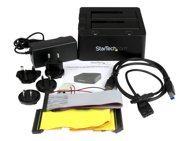 StarTech.com Dual-Bay USB 3.0 to SATA and IDE Hard Drive Docking S...