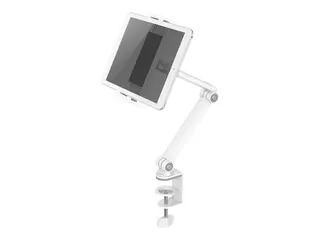 Neomounts ds15-545wh1 - Monteringssett (skrivebordsmontering) helbevegelses justerbar arm - for nettbrett - stål - hvit - skjermstørrelse: 4.7"-12.9" - klemmemonterbar