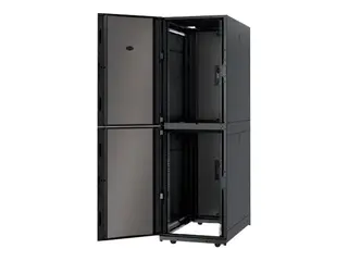 APC NetShelter SX Colocation 2 x 20U Enclosure with Sides Rack - svart - 42U - 19" - for P/N: SMTL1500RM3UC, SMTL1500RMI3UC, SRT3000XLAUS, SRTL3KRM1UC, SRTL3KRM1UNC