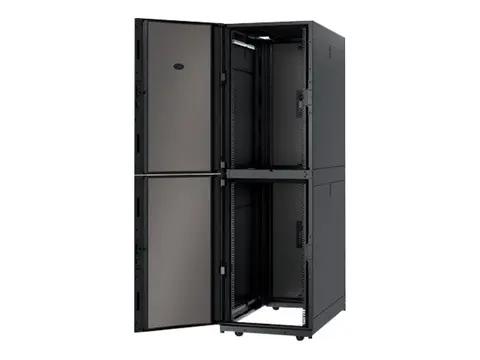 APC NetShelter SX Colocation 2 x 20U Enclosure with Sides Rack - svart - 42U - 19" - for P/N: SMTL1500RM3UC, SMTL1500RMI3UC, SMX2KR2UNCX145, SRTL3KRM1UC, SRTL3KRM1UNC