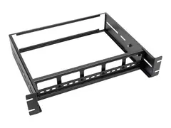 Eaton Tripp Lite Series Adjustable Rack-Mount DIN Rail Kit Top Hat, Mini Top Hat and G-Style Rails - DIN-skinnemonteringssett - rackmonterbar - svart - 2U - 19&quot;