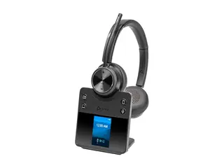 Poly Savi 7420 OFFICE - Savi 7400 series hodesett - on-ear - DECT / Bluetooth - trådløs - svart