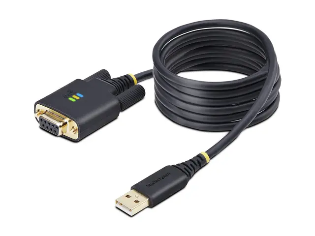 StarTech.com 6.6ft/2m USB to Null Modem Serial Adapter Cable, FTDI...