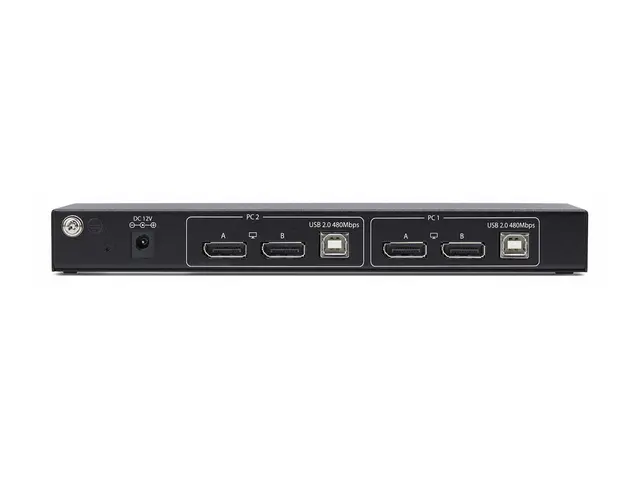 StarTech.com 2-Port Dual-Monitor DP KVM Switch w/Video Matrix, 4K ...