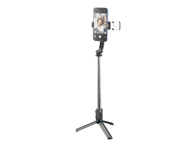Cellular Line Sparkle - Selfiepinne/tripod LED-belysning med juste...