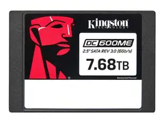 Kingston DC600ME - SSD - Mixed Use kryptert - 7.68 TB - intern - 2.5" - SATA 6Gb/s - 256-bit AES - TCG Opal Encryption 2.0