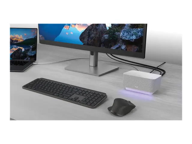 Logitech Logi Dock for UC - Dokkingstasjon - USB-C - HDMI, DP - Bl...