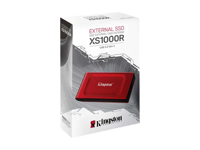 Kingston XS1000 - SSD 2 TB ekstern (bærbar) USB 3.2 Gen (USB-C kon...