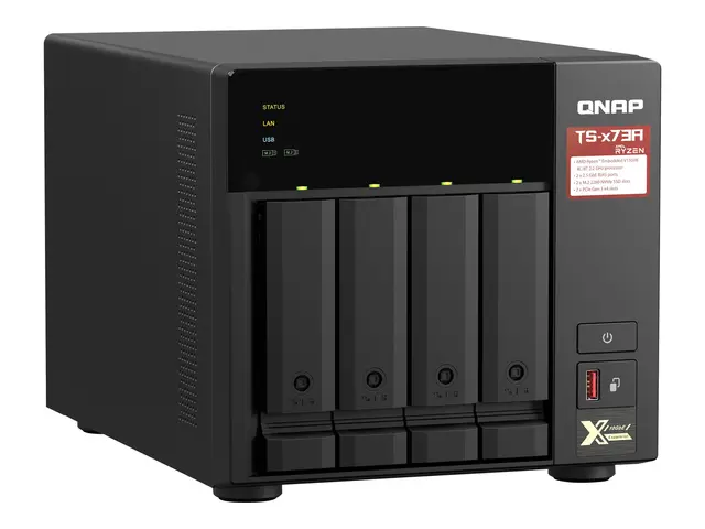QNAP TS-473A - NAS-server - 4 brønner - SATA 6Gb/s - RAM 8 GB - 2....