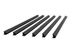 APC NetShelter - Monteringsskinner for rack belysning, 1000 mm - svart (en pakke 6)