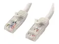 STARTECH.COM N6PATC2MWH 2m White Snagless Cat6 UTP Patch Cable - ETL Veri