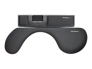 Mousetrapper Advance 2.0+ - Sentral pekeenhet ergonomisk - 6 knapper - kablet - USB - svart med hvite aksenter - med Mousetrapper Armrest TB214