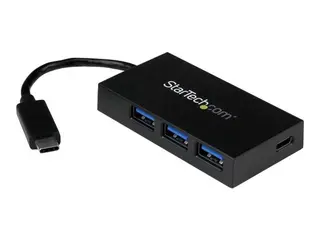 StarTech.com 4-Port USB 3.0 Hub - Powered USB 3.1 Gen 1 Hub USB-C to 1x USB-C and 3x USB-A Adapter - USB-C Port Expander (HB30C3A1CFB) - hub - 4 porter