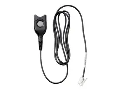 EPOS CSTD 01-1 - Hodetelefonkabel - EasyDisconnect til RJ-9 hann 1 m - svart - standard bunnkabel