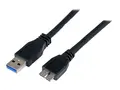 StarTech.com 1m 3 ft Certified SuperSpeed USB 3.0 A to Micro B Cable Cord USB 3 Micro B Cable - 1x USB A (M), 1x USB Micro B (M) - Black (USB3CAUB1M) - USB-kabel - Micro-USB Type B til USB-type A - 1 m