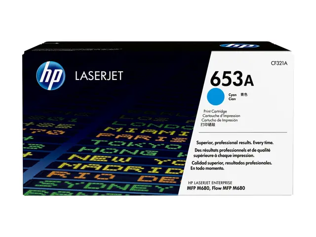HP 653A - Cyan original LaserJet tonerpatron (CF321A) for Color En...