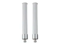 HPE Aruba ANT-2x2-2005 - Antennesett stangmonterbar - utend&#248;rs - 5 dBi (for 2.4 - 2.5 GHz) - rundtstr&#229;lende - hvit - for HPE Aruba AP-584, AP-585, AP-587; AirMesh MSR4KP