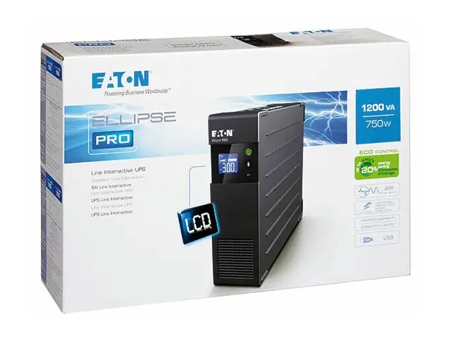Eaton Ellipse PRO 1200 - UPS - AC 230 V - 750 watt - 1200 VA - 7 A...