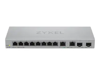 Zyxel XGS1210-12 - V2 - switch - Styrt - 8 x 10/100/1000 + 2 x 100/1000/2.5G + 2 x 1 Gigabit / 10 Gigabit SFP+ (opplink) stasjonær, veggmonterbar