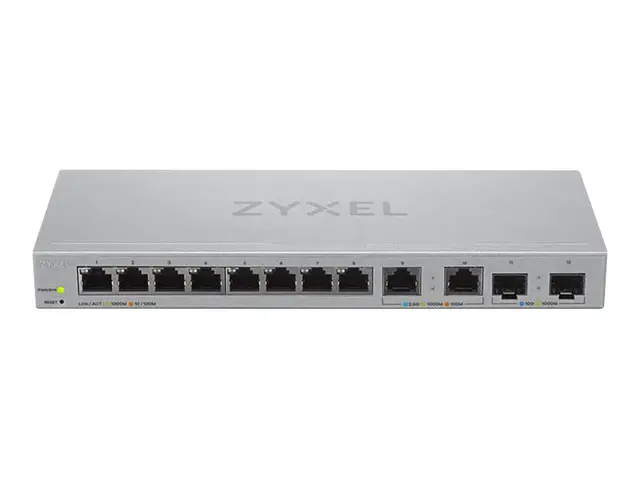 Zyxel XGS1210-12 - V2 switch Styrt 8 x 10/100/1000 + 2 100/1000/2....