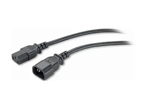 APC - Strømkabel - power IEC 60320 C13 til IEC 60320 C14 2.4 m - svart - for P/N: SCL500RMI1U, SCL500RMI1UC, SCL500RMI1UNC, SMTL1500RMI3UC, SMTL750RMI2UC