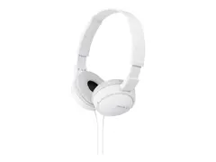 Sony MDR-ZX110AP - Hodetelefoner med mikrofon full st&#248;rrelse - kablet - 3,5 mm jakk - hvit