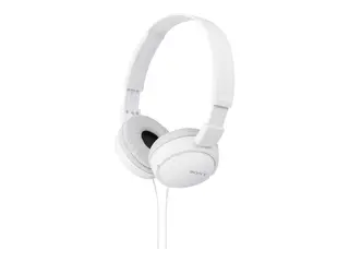Sony MDR-ZX110AP - Hodetelefoner med mikrofon full st&#248;rrelse - kablet - 3,5 mm jakk - hvit