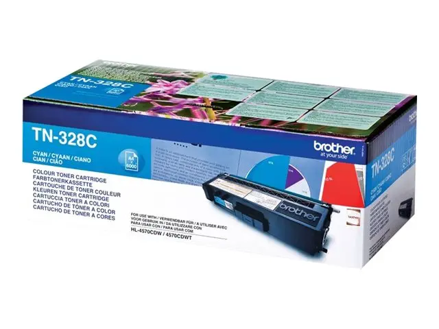 Brother TN328C - Cyan original tonerpatron for DCP-9270CDN, MFC-99...