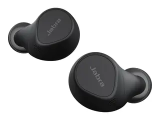 Jabra Evolve2 Buds MS - True wireless-hodetelefoner med mikrofon i &#248;ret - erstatning - Bluetooth - aktiv st&#248;ydemping - lydisolerende