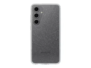 OtterBox Symmetry Series Clear - Baksidedeksel for mobiltelefon polykarbonatlag, termoplastisk elastomer (TPE) - stjernestøv (klart glitter) - for Samsung Galaxy S24 FE